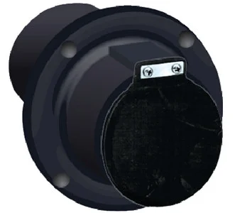 Centek - 3.00 Thru Hull Blk W/flapper - 1200299
