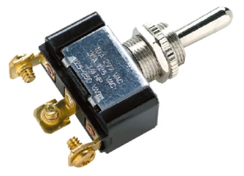 Seachoice 12161 3 Position Toggle Switch With 3 Screw Terminals Mom. On/Off/Mom. On