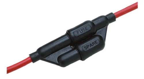 Seachoice 12701 Seachioce Watertight In-Line Fuse Holder With Spare (2 Fuses Included)