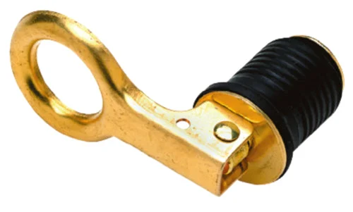 Seachoice 50-18821 Drain Plug-1 Snap Lock-Brass