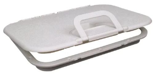 Seachoice 39181 Polypropylene Offshore Hatch - 7-3/8 Inch x 11-1/8 Inch ID - White