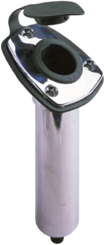 Perko 0448DP1CHR Flush Mount Angled Rod Holder