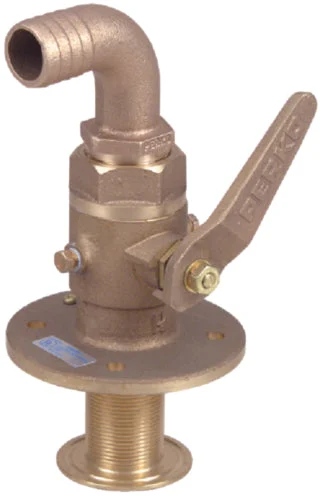Perko 0834005PLB 3/4" Bronze Seacock w/Curved Tail Piece