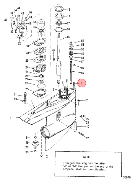 Mercury / Quicksilver STUD 16-46911