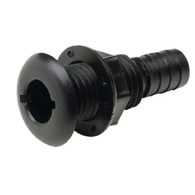 Seachoice Thru-Hull Conn-Black Plas-3/4 50-18151