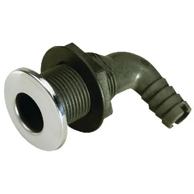Seachoice Thru Hull W/SS Cover-3/4 90Dg 50-18541