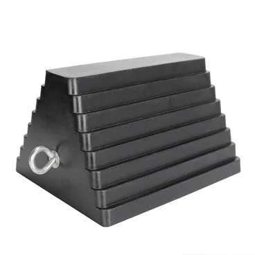 Extreme Max 5001.5775 Heavy-Duty Rubber Wheel Chock with Eyebolt