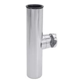 Stainless Steel Clamp-On Rod Holder, Straight