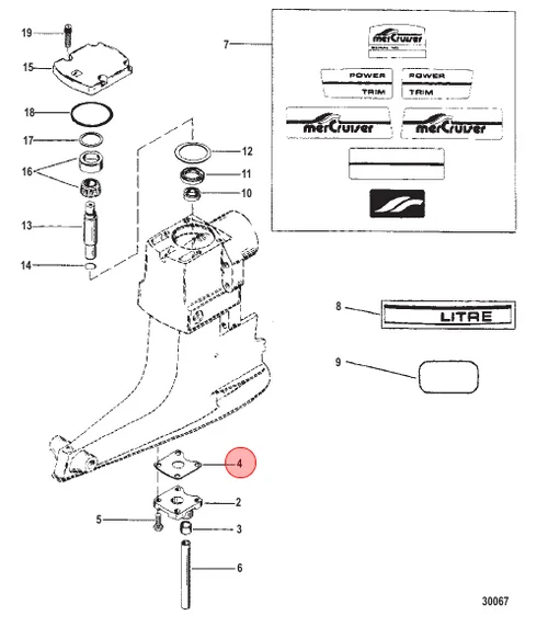 OEM MerCruiser Water Pocket Gasket 27-558101