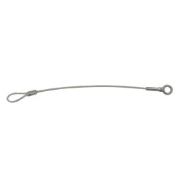 6” Stainless Steel Nylon Coated Lanyard with Eye