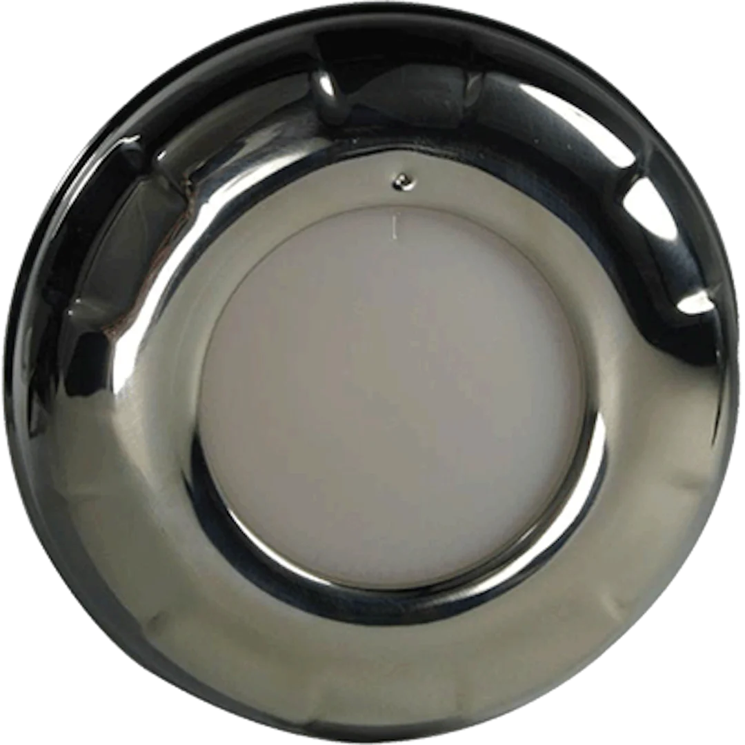 Lumitec Aurora - LED Dome Light - Polished SS Finish - 2-Color White/Blue Dimming