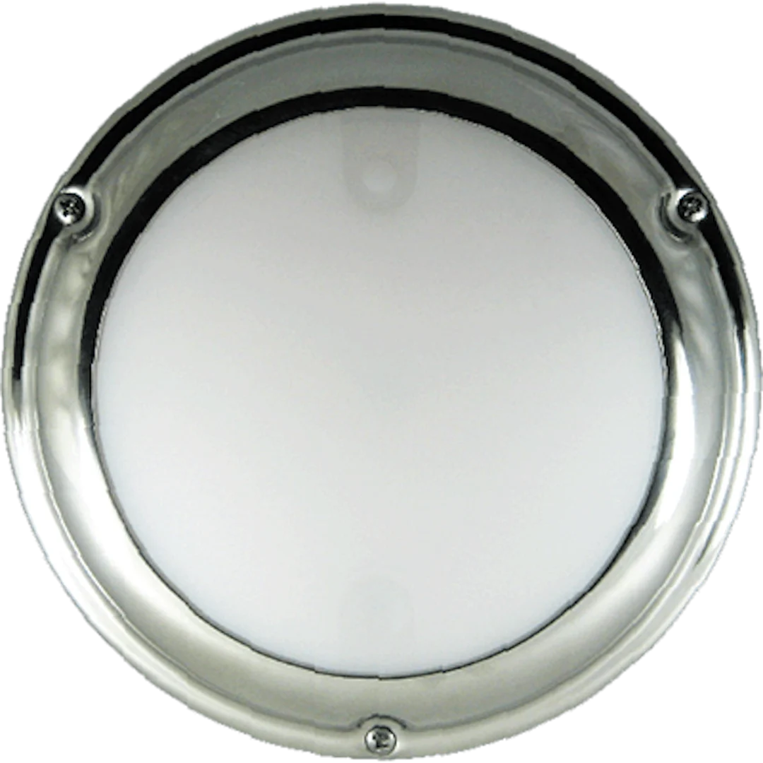 Lumitec TouchDome - Dome Light - Polished SS Finish - 2-Color White/Blue Dimming