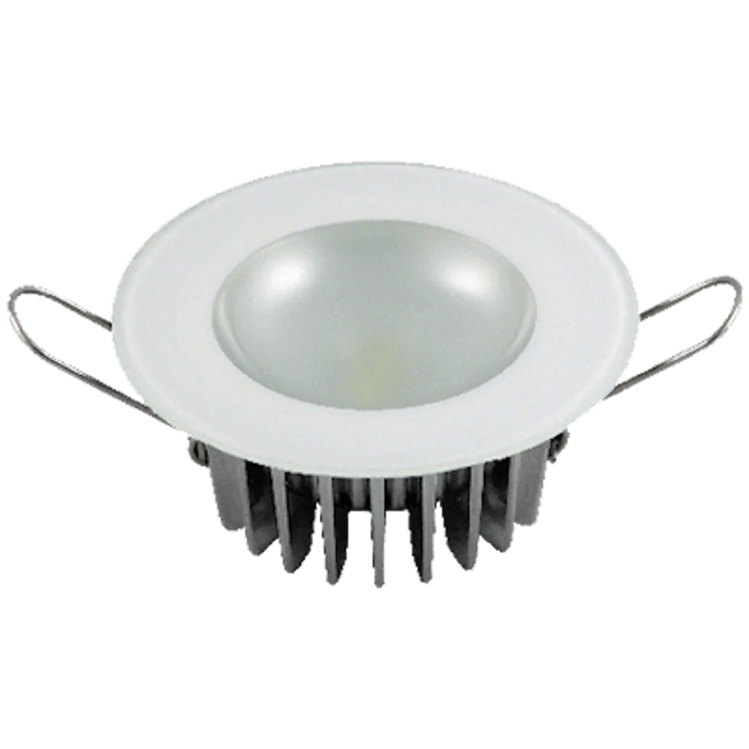 Lumitec Mirage - Flush Mount Down Light - Glass Finish - 3-Color Red/Blue Non Dimming w/White Dimming