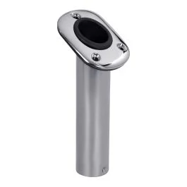 Stainless Steel Rod Holder with Black PVC Liner