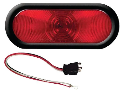 FulTyme RV - Sealed Tail Lite 6 Red Ovl Fl - 1167