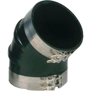 Trident Hose 45 Degree Rubber Elbow with T Clamp 5" Trl545SS
