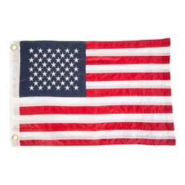 US Boat Flag Nylon Sewn Embroidered Stars 12" X 18"