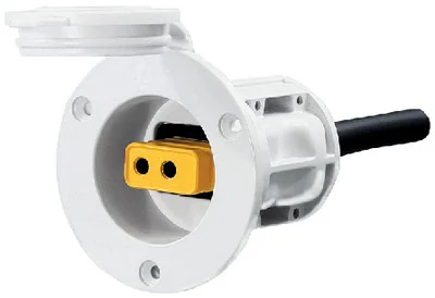 Cannon Downriggers - Flush Mount Power Port White - 1903013