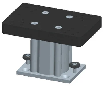 Cannon Downriggers - 4 Alum. Fixed Base Pedestal - 1904030