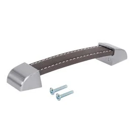 Leather Handle with Stainless Steel Ends