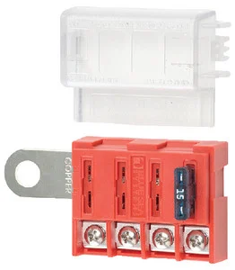 Blue Sea Systems - Fuse Block Stb Bat Term 4 Circ - 5023