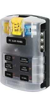 Blue Sea Systems - Fuse Block Ato 6 Circuit W/grd - 5025