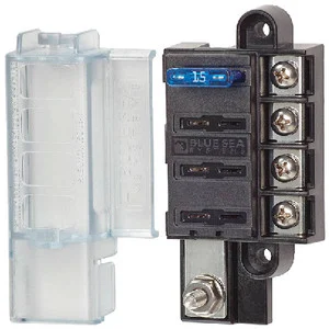 Blue Sea Systems - Fuse Block Stblade 4circ W/cvr - 5045