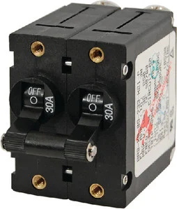Blue Sea Systems - Double Pole Breaker Blk - 7241