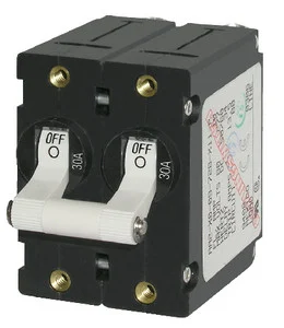 Blue Sea Systems - Double Pole Breaker White - 7242