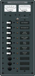 Blue Sea Systems - Panel Dc 10 Pos.v/ammeter - 8082