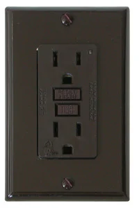 Diamond Group - Gfi Receptacle W/ Lt Brwn - DG15BVP