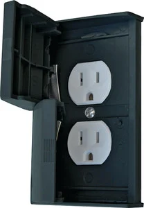 Diamond Group - Cover W/receptacle Black - DG52522SVP