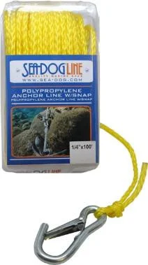 Sea-Dog Line Poly Anchor Line Snap 1/4X100 Yel 304206100Yw-1