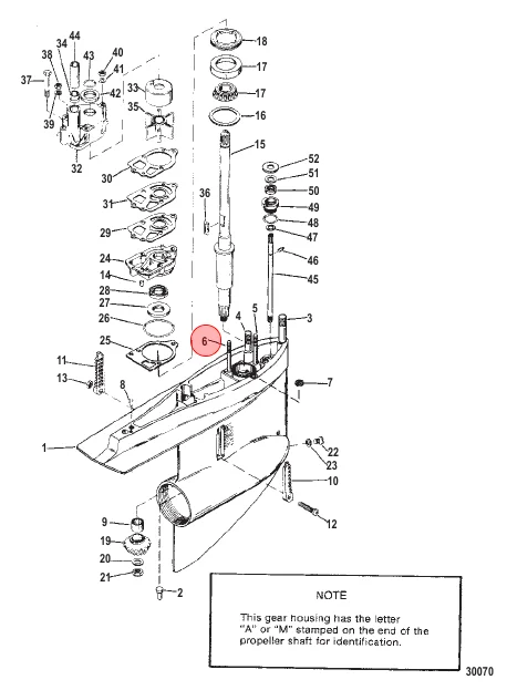 Mercury / Quicksilver STUD 16-69501