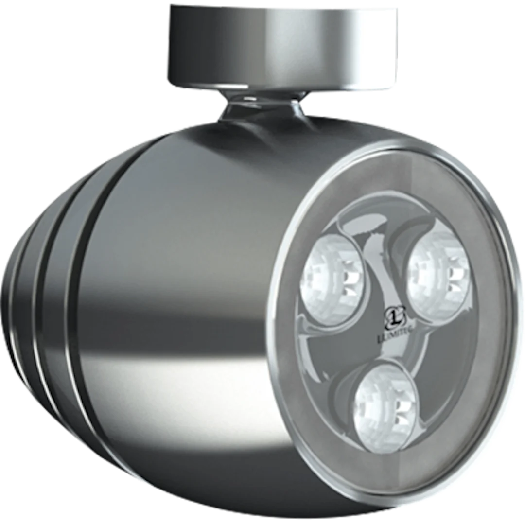 Lumitec Octane - LED Tower/Speader Light - Brushed Finish - White Non-Dimming