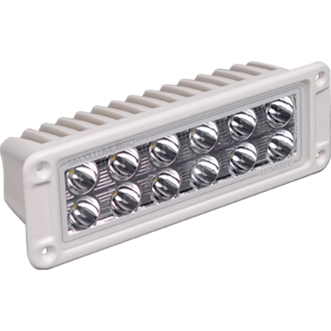 Lumitec Maxillumeh60 - Flush Mount Flood Light - White Housing - White Dimming