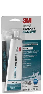 3M Marine - Mildew Res. Silicone-wht 3 Oz - 8017