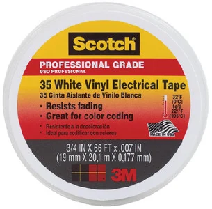 3M Marine - #35 Vinyl Elect Tape 3/4 White - 10828