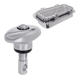 7128 - Stainless Man Ship Portlight Knob/Dog