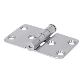 Stainless Hinge, 2.5" x 1.5", 2 Holes Near Edge