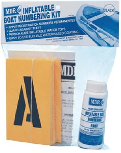 MDR - Inflt Boat Nbr Kit White - MDR-782W