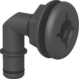 Flow Rite - 3/4 Ql Elbo Thru-hull Blk - MA-027-QLB