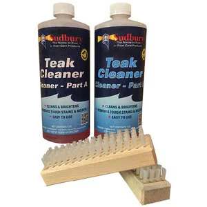 Sudbury Boat Care Teak Cleaner Kit Part A&B Quart 860Q