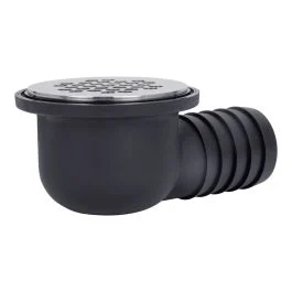 Nylon Deck Drain 2"with Flat Grate Cap 316 SS