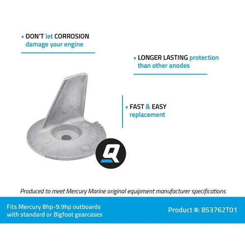 Mercury / Quicksilver Trim Tab Anode 853762T01