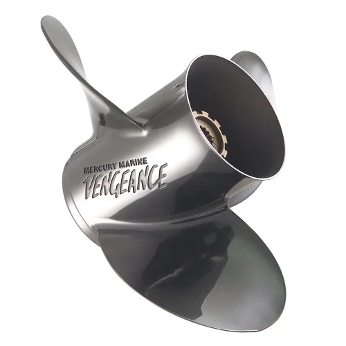 OEM Mercury Vengeance 40 CT-125 HP Stainless Steel (13.3" x 15") RH Propeller, 854354A46 8M0151400