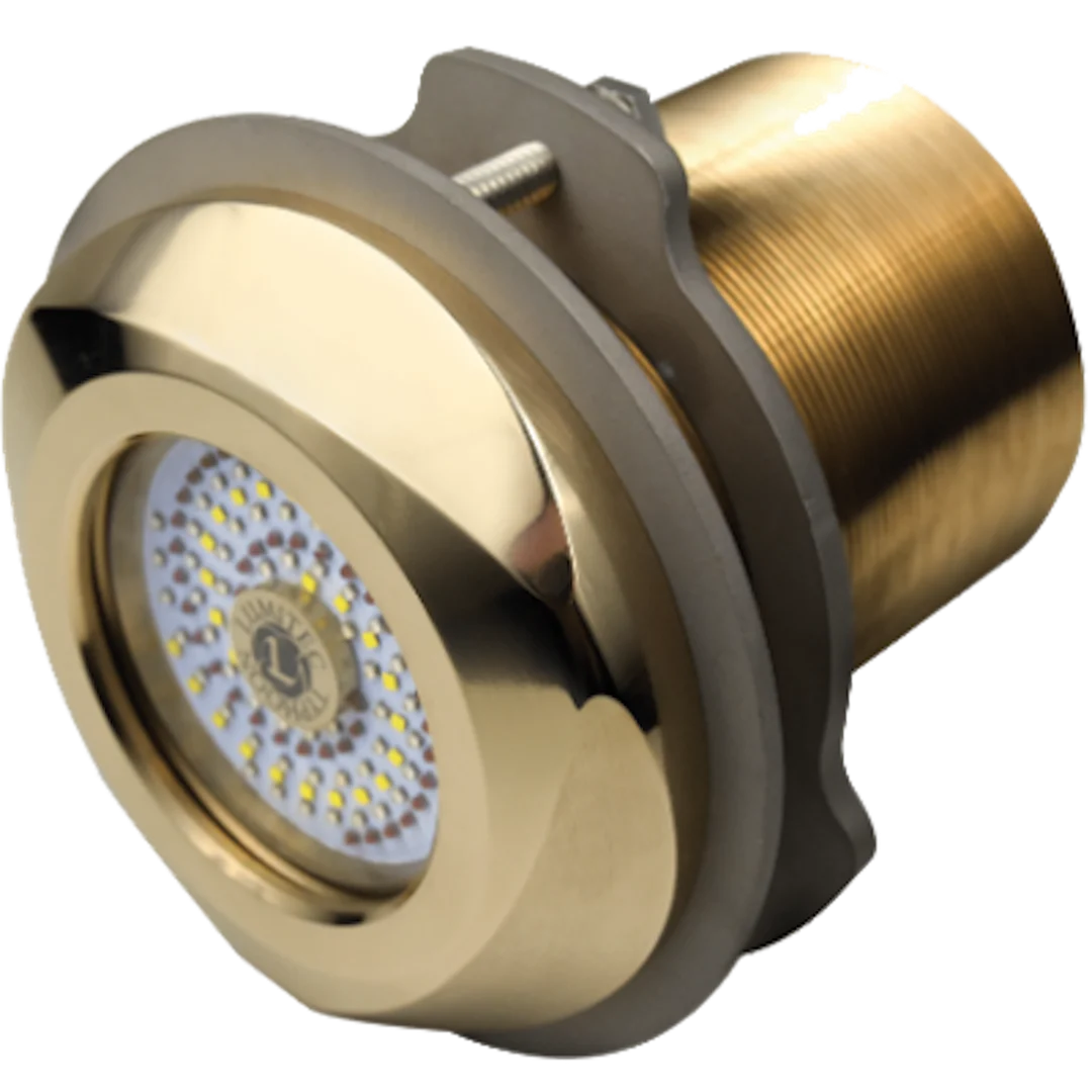 Lumitec Typhoon Underwater Bronze Thru-Hull LED Light - White/Blue