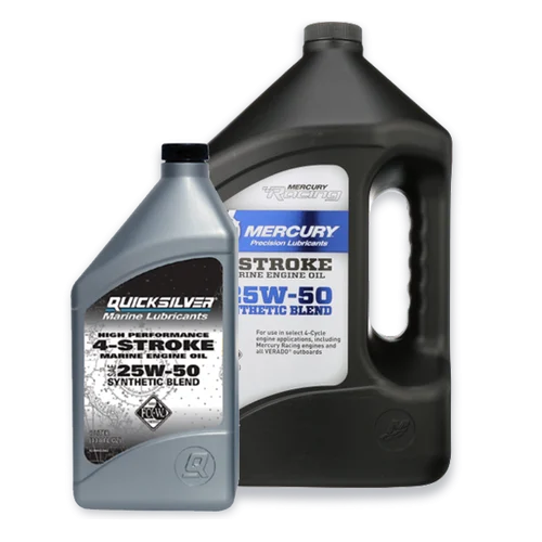 Mercury High Performance Synthetic Blend Four Stroke Oil SAE 25W50 8M0078014 8M0078013