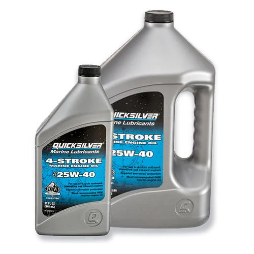 OEM Quicksilver 4-Stroke 25W-40 Marine Engine Oil 8M0078619 8M0078620