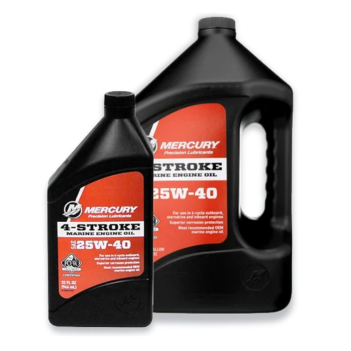OEM Mercury MerCruiser Four Stroke Engine Oil 25W40 8M0078628 8m0078627